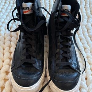 Nike Black on Black Blazer ‘77 High Top Sneakers
